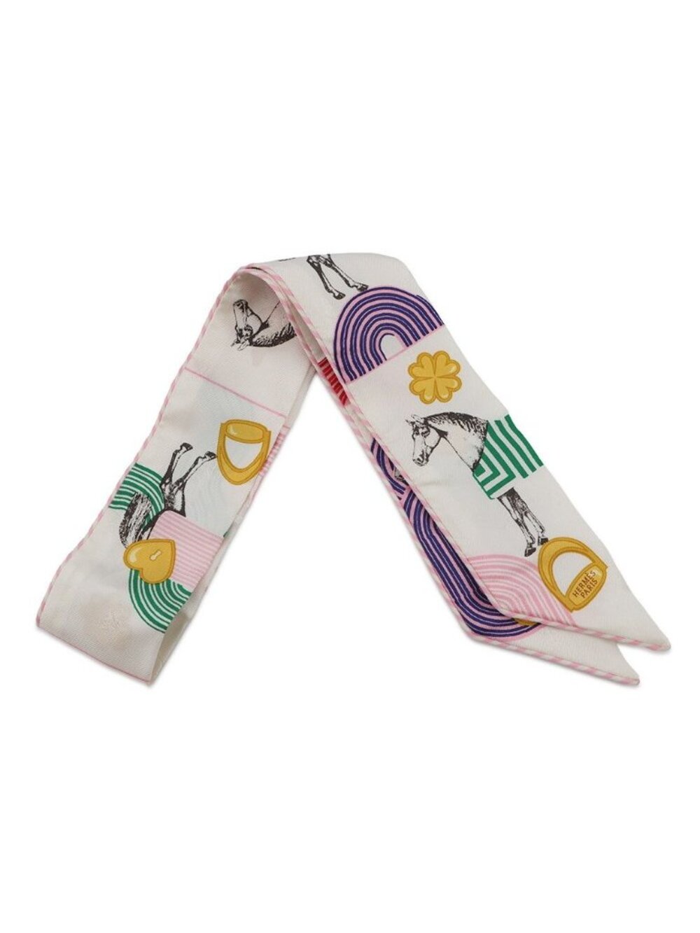 Hermes Scarf Twill Garde Robe Pop Silk